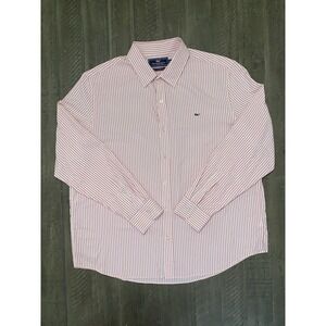 Vineyard Vines Men's XL Nylon Blend Slim Fit Whale Shirt Performance Button Down